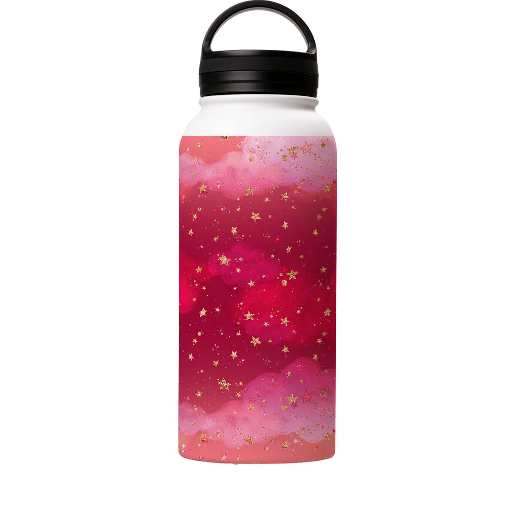 Water Bottles-Red Catford Insulated Stainless Steel Water Bottle-32oz (945ml)-handle cap-Insulated Steel Water Bottle Our insulated stainless steel bottle comes in 3 sizes- Small 12oz (350ml), Medium 18oz (530ml) and Large 32oz (945ml) . It comes with a leak proof cap Keeps water cool for 24 hours Also keeps things warm for up to 12 hours Choice of 3 lids ( Sport Cap, Handle Cap, Flip Cap ) for easy carrying Dishwasher Friendly Lightweight, durable and easy to carry Reusable, so it's safe for th