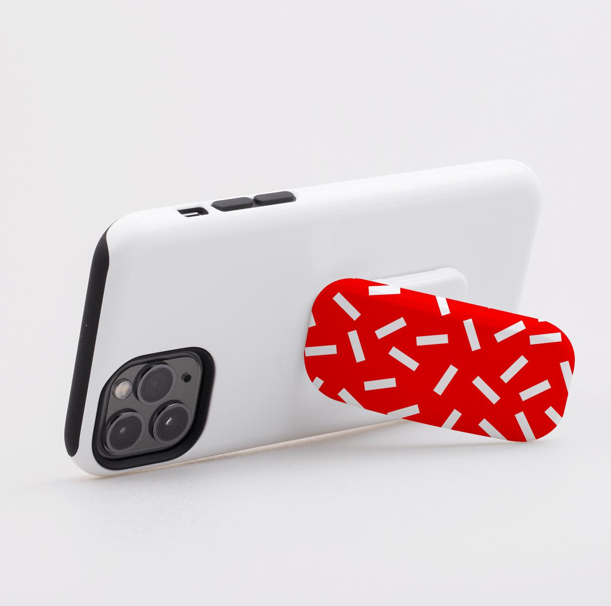 Red Confetti Phone Stand