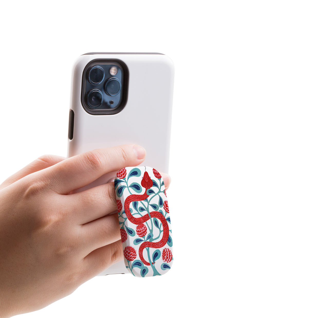 Red Snake Phone Stand By Bex Parkin