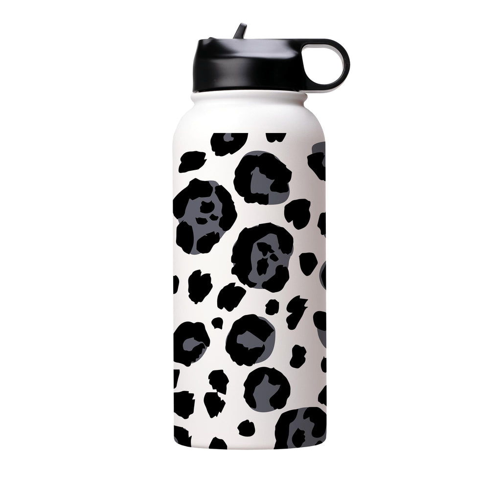 Water Bottles-S Spots Insulated Stainless Steel Water Bottle-32oz (945ml)-Flip cap-Insulated Steel Water Bottle Our insulated stainless steel bottle comes in 3 sizes- Small 12oz (350ml), Medium 18oz (530ml) and Large 32oz (945ml) . It comes with a leak proof cap Keeps water cool for 24 hours Also keeps things warm for up to 12 hours Choice of 3 lids ( Sport Cap, Handle Cap, Flip Cap ) for easy carrying Dishwasher Friendly Lightweight, durable and easy to carry Reusable, so it's safe for the plan