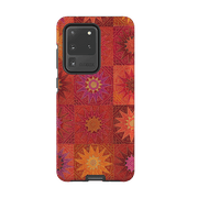 Samsung phone case-African Suns By Jehane-Product Details Raised bevel to protect screen from scratches. Impact resistant polycarbonate shell and shock absorbing inner TPU liner. Secure fit with design wrapping around side of the case and full access to ports. Compatible with Qi-standard wireless charging. Thickness 1/8 inch (3mm), weight 30g. Compatibility See drop down menu for options, please select the right case as we print to order.-Stringberry