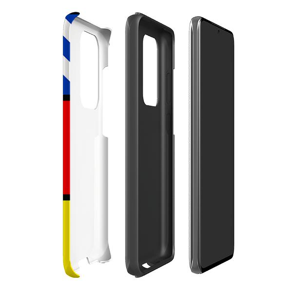 Samsung phone case-Aldo Rossi-Product Details Raised bevel to protect screen from scratches. Impact resistant polycarbonate shell and shock absorbing inner TPU liner. Secure fit with design wrapping around side of the case and full access to ports. Compatible with Qi-standard wireless charging. Thickness 1/8 inch (3mm), weight 30g. Compatibility See drop down menu for options, please select the right case as we print to order.-Stringberry