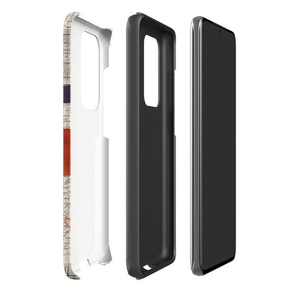 Samsung phone case-Alicia By Jehane-Product Details Raised bevel to protect screen from scratches. Impact resistant polycarbonate shell and shock absorbing inner TPU liner. Secure fit with design wrapping around side of the case and full access to ports. Compatible with Qi-standard wireless charging. Thickness 1/8 inch (3mm), weight 30g. Compatibility See drop down menu for options, please select the right case as we print to order.-Stringberry