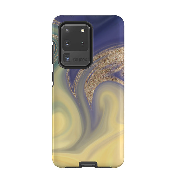 Samsung phone case-Amarillo (case does not glitter)-Product Details Raised bevel to protect screen from scratches. Impact resistant polycarbonate shell and shock absorbing inner TPU liner. Secure fit with design wrapping around side of the case and full access to ports. Compatible with Qi-standard wireless charging. Thickness 1/8 inch (3mm), weight 30g. Compatibility See drop down menu for options, please select the right case as we print to order.-Stringberry