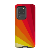 Samsung phone case-Amber Fan By Kitty Joseph-Product Details Raised bevel to protect screen from scratches. Impact resistant polycarbonate shell and shock absorbing inner TPU liner. Secure fit with design wrapping around side of the case and full access to ports. Compatible with Qi-standard wireless charging. Thickness 1/8 inch (3mm), weight 30g. Compatibility See drop down menu for options, please select the right case as we print to order.-Stringberry