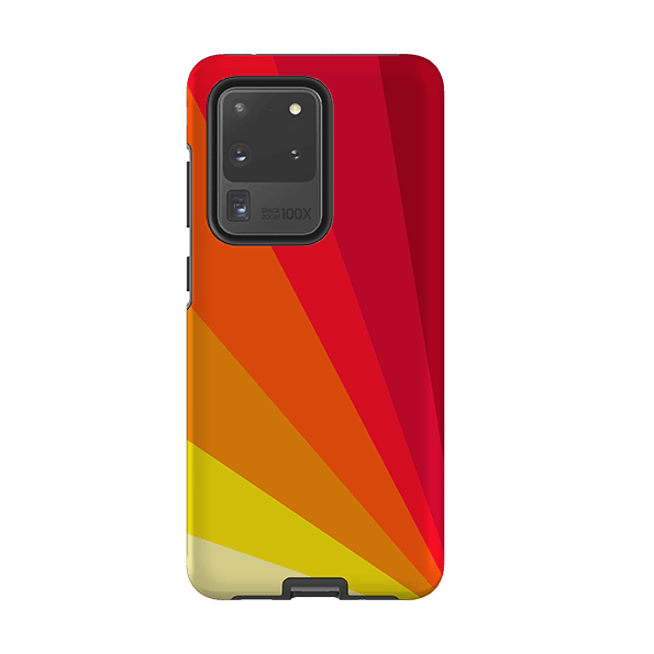 Samsung phone case-Amber Fan By Kitty Joseph-Product Details Raised bevel to protect screen from scratches. Impact resistant polycarbonate shell and shock absorbing inner TPU liner. Secure fit with design wrapping around side of the case and full access to ports. Compatible with Qi-standard wireless charging. Thickness 1/8 inch (3mm), weight 30g. Compatibility See drop down menu for options, please select the right case as we print to order.-Stringberry