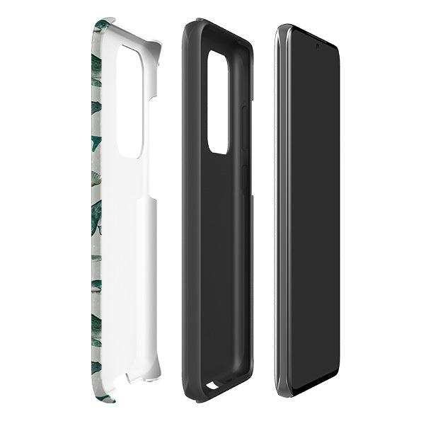 Samsung phone case-Ancient Oceans By Katherine Quinn-Product Details Raised bevel to protect screen from scratches. Impact resistant polycarbonate shell and shock absorbing inner TPU liner. Secure fit with design wrapping around side of the case and full access to ports. Compatible with Qi-standard wireless charging. Thickness 1/8 inch (3mm), weight 30g. Compatibility See drop down menu for options, please select the right case as we print to order.-Stringberry