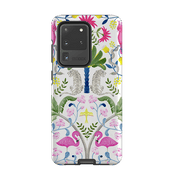 Samsung phone case-Animal Pattern By Bex Parkin-Product Details Raised bevel to protect screen from scratches. Impact resistant polycarbonate shell and shock absorbing inner TPU liner. Secure fit with design wrapping around side of the case and full access to ports. Compatible with Qi-standard wireless charging. Thickness 1/8 inch (3mm), weight 30g. Compatibility See drop down menu for options, please select the right case as we print to order.-Stringberry