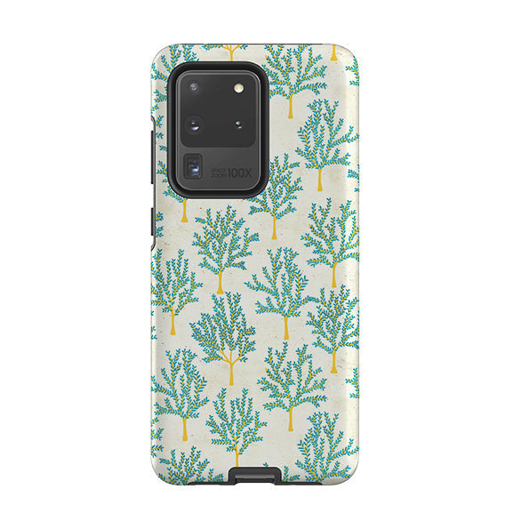 Samsung phone case-Apple Trees With No Apples By Katherine Quinn-Product Details Raised bevel to protect screen from scratches. Impact resistant polycarbonate shell and shock absorbing inner TPU liner. Secure fit with design wrapping around side of the case and full access to ports. Compatible with Qi-standard wireless charging. Thickness 1/8 inch (3mm), weight 30g. Compatibility See drop down menu for options, please select the right case as we print to order.-Stringberry