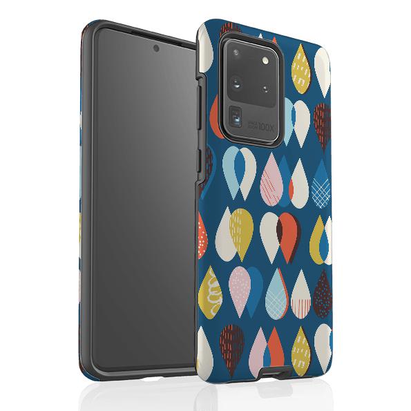 Samsung phone case-April Splash By Ali Brookes-Product Details Raised bevel to protect screen from scratches. Impact resistant polycarbonate shell and shock absorbing inner TPU liner. Secure fit with design wrapping around side of the case and full access to ports. Compatible with Qi-standard wireless charging. Thickness 1/8 inch (3mm), weight 30g. Compatibility See drop down menu for options, please select the right case as we print to order.-Stringberry