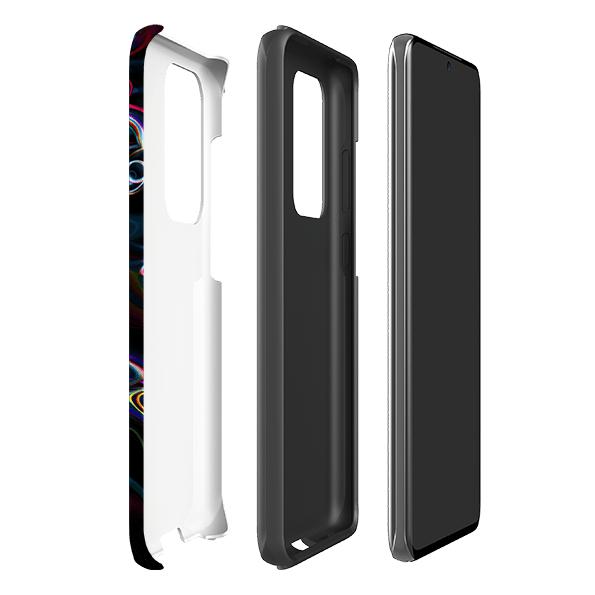 Samsung phone case-Astro Pop-Product Details Raised bevel to protect screen from scratches. Impact resistant polycarbonate shell and shock absorbing inner TPU liner. Secure fit with design wrapping around side of the case and full access to ports. Compatible with Qi-standard wireless charging. Thickness 1/8 inch (3mm), weight 30g. Compatibility See drop down menu for options, please select the right case as we print to order.-Stringberry