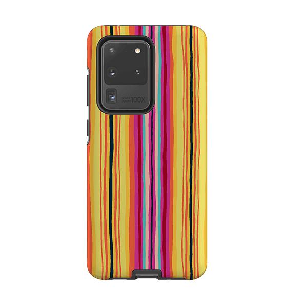 Samsung phone case-Atelier Stripe By Sarah Campbell-Product Details Raised bevel to protect screen from scratches. Impact resistant polycarbonate shell and shock absorbing inner TPU liner. Secure fit with design wrapping around side of the case and full access to ports. Compatible with Qi-standard wireless charging. Thickness 1/8 inch (3mm), weight 30g. Compatibility See drop down menu for options, please select the right case as we print to order.-Stringberry