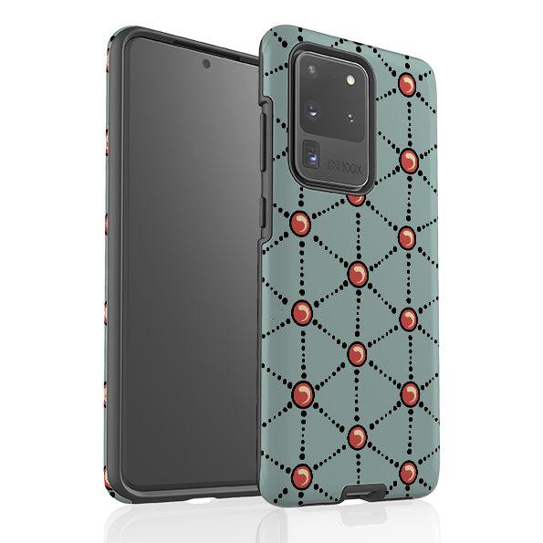 Samsung phone case-Atomic By Cressida Bell-Product Details Raised bevel to protect screen from scratches. Impact resistant polycarbonate shell and shock absorbing inner TPU liner. Secure fit with design wrapping around side of the case and full access to ports. Compatible with Qi-standard wireless charging. Thickness 1/8 inch (3mm), weight 30g. Compatibility See drop down menu for options, please select the right case as we print to order.-Stringberry