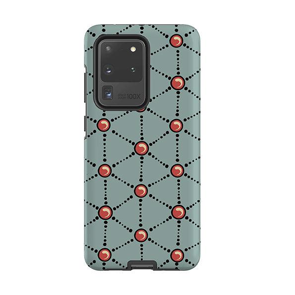 Samsung phone case-Atomic By Cressida Bell-Product Details Raised bevel to protect screen from scratches. Impact resistant polycarbonate shell and shock absorbing inner TPU liner. Secure fit with design wrapping around side of the case and full access to ports. Compatible with Qi-standard wireless charging. Thickness 1/8 inch (3mm), weight 30g. Compatibility See drop down menu for options, please select the right case as we print to order.-Stringberry