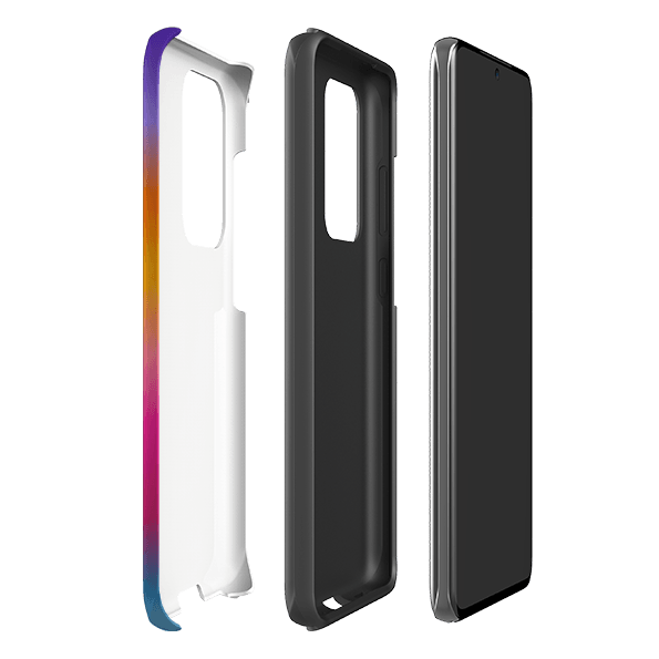 Samsung phone case-Aura Sky By Kitty Joseph-Product Details Raised bevel to protect screen from scratches. Impact resistant polycarbonate shell and shock absorbing inner TPU liner. Secure fit with design wrapping around side of the case and full access to ports. Compatible with Qi-standard wireless charging. Thickness 1/8 inch (3mm), weight 30g. Compatibility See drop down menu for options, please select the right case as we print to order.-Stringberry