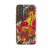 Samsung phone case-Autumn Fruits-Product Details Raised bevel to protect screen from scratches. Impact resistant polycarbonate shell and shock absorbing inner TPU liner. Secure fit with design wrapping around side of the case and full access to ports. Compatible with Qi-standard wireless charging. Thickness 1/8 inch (3mm), weight 30g. Compatibility See drop down menu for options, please select the right case as we print to order.-Stringberry