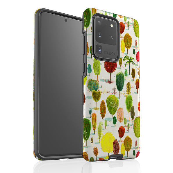 Samsung phone case-Autumn In The Arboretum By Katherine Quinn-Product Details Raised bevel to protect screen from scratches. Impact resistant polycarbonate shell and shock absorbing inner TPU liner. Secure fit with design wrapping around side of the case and full access to ports. Compatible with Qi-standard wireless charging. Thickness 1/8 inch (3mm), weight 30g. Compatibility See drop down menu for options, please select the right case as we print to order.-Stringberry