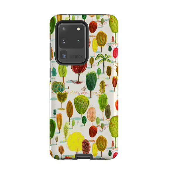 Samsung phone case-Autumn In The Arboretum By Katherine Quinn-Product Details Raised bevel to protect screen from scratches. Impact resistant polycarbonate shell and shock absorbing inner TPU liner. Secure fit with design wrapping around side of the case and full access to ports. Compatible with Qi-standard wireless charging. Thickness 1/8 inch (3mm), weight 30g. Compatibility See drop down menu for options, please select the right case as we print to order.-Stringberry