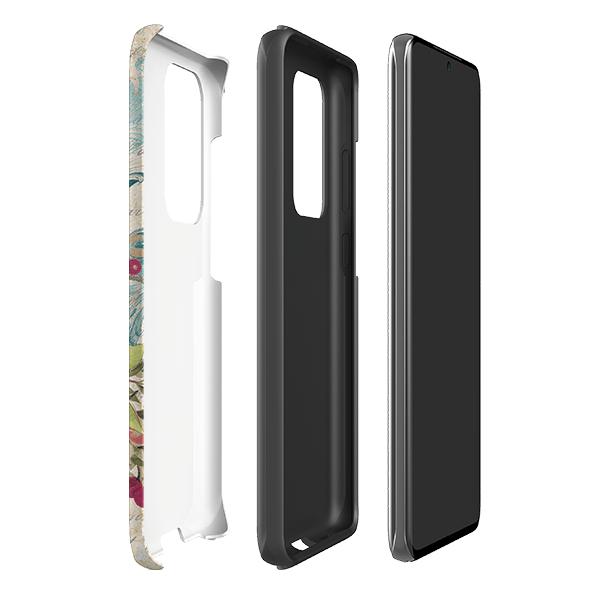 Samsung phone case-Ballerina-Product Details Raised bevel to protect screen from scratches. Impact resistant polycarbonate shell and shock absorbing inner TPU liner. Secure fit with design wrapping around side of the case and full access to ports. Compatible with Qi-standard wireless charging. Thickness 1/8 inch (3mm), weight 30g. Compatibility See drop down menu for options, please select the right case as we print to order.-Stringberry