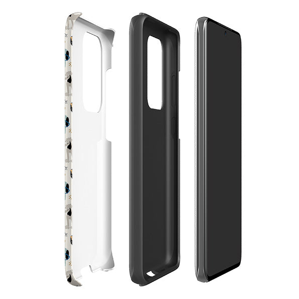 Samsung phone case-Bark Twain-Product Details Raised bevel to protect screen from scratches. Impact resistant polycarbonate shell and shock absorbing inner TPU liner. Secure fit with design wrapping around side of the case and full access to ports. Compatible with Qi-standard wireless charging. Thickness 1/8 inch (3mm), weight 30g. Compatibility See drop down menu for options, please select the right case as we print to order.-Stringberry