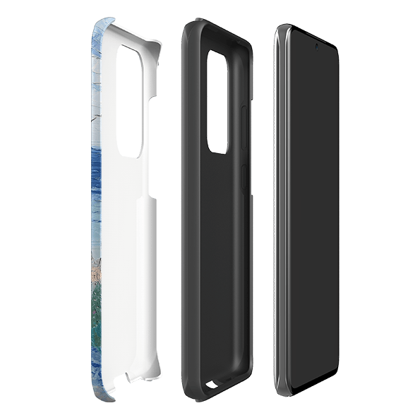 Samsung phone case-Beach Path By Mary Stubberfield-Product Details Raised bevel to protect screen from scratches. Impact resistant polycarbonate shell and shock absorbing inner TPU liner. Secure fit with design wrapping around side of the case and full access to ports. Compatible with Qi-standard wireless charging. Thickness 1/8 inch (3mm), weight 30g. Compatibility See drop down menu for options, please select the right case as we print to order.-Stringberry