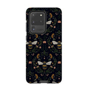 Samsung phone case-Bees By Jade Mosinski-Product Details Raised bevel to protect screen from scratches. Impact resistant polycarbonate shell and shock absorbing inner TPU liner. Secure fit with design wrapping around side of the case and full access to ports. Compatible with Qi-standard wireless charging. Thickness 1/8 inch (3mm), weight 30g. Compatibility See drop down menu for options, please select the right case as we print to order.-Stringberry