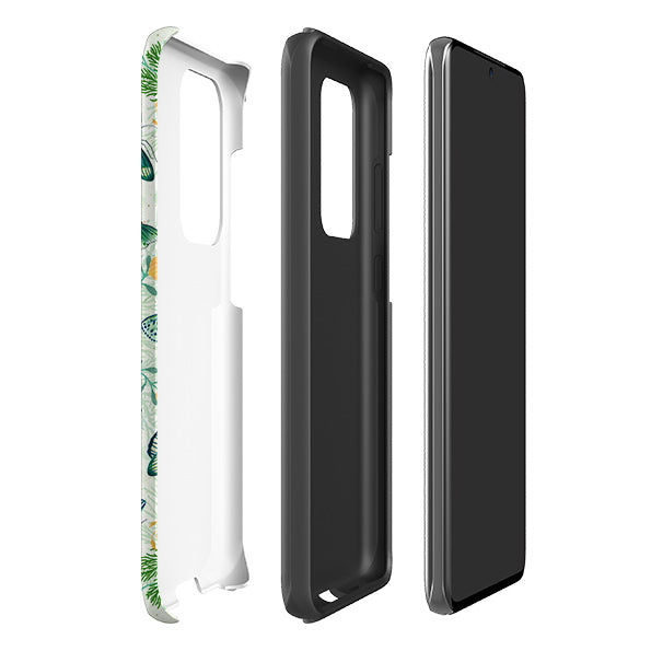 Samsung phone case-Big Moth 1 By Katherine Quinn-Product Details Raised bevel to protect screen from scratches. Impact resistant polycarbonate shell and shock absorbing inner TPU liner. Secure fit with design wrapping around side of the case and full access to ports. Compatible with Qi-standard wireless charging. Thickness 1/8 inch (3mm), weight 30g. Compatibility See drop down menu for options, please select the right case as we print to order.-Stringberry