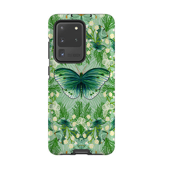 Samsung phone case-Big Moth 3 By Katherine Quinn-Product Details Raised bevel to protect screen from scratches. Impact resistant polycarbonate shell and shock absorbing inner TPU liner. Secure fit with design wrapping around side of the case and full access to ports. Compatible with Qi-standard wireless charging. Thickness 1/8 inch (3mm), weight 30g. Compatibility See drop down menu for options, please select the right case as we print to order.-Stringberry