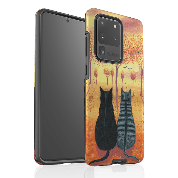 Samsung phone case-Bird Watching By Mary Stubberfield-Product Details Raised bevel to protect screen from scratches. Impact resistant polycarbonate shell and shock absorbing inner TPU liner. Secure fit with design wrapping around side of the case and full access to ports. Compatible with Qi-standard wireless charging. Thickness 1/8 inch (3mm), weight 30g. Compatibility See drop down menu for options, please select the right case as we print to order.-Stringberry