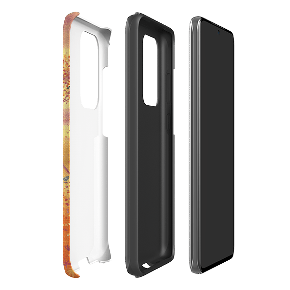 Samsung phone case-Bird Watching By Mary Stubberfield-Product Details Raised bevel to protect screen from scratches. Impact resistant polycarbonate shell and shock absorbing inner TPU liner. Secure fit with design wrapping around side of the case and full access to ports. Compatible with Qi-standard wireless charging. Thickness 1/8 inch (3mm), weight 30g. Compatibility See drop down menu for options, please select the right case as we print to order.-Stringberry