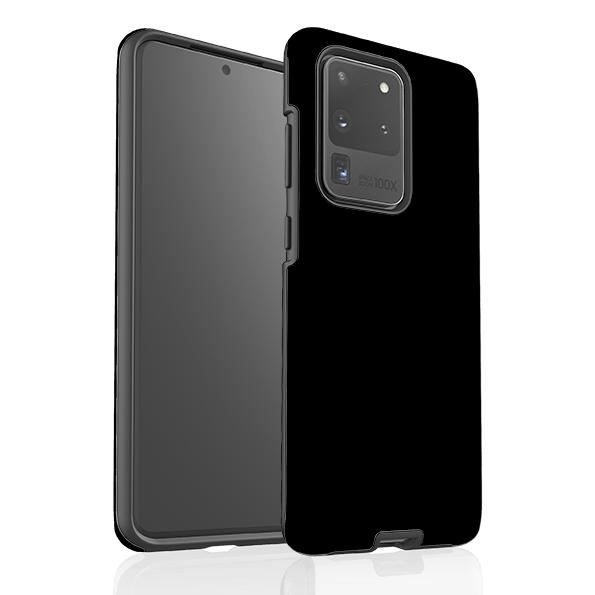 Samsung phone case-Black-Product Details Raised bevel to protect screen from scratches. Impact resistant polycarbonate shell and shock absorbing inner TPU liner. Secure fit with design wrapping around side of the case and full access to ports. Compatible with Qi-standard wireless charging. Thickness 1/8 inch (3mm), weight 30g. Compatibility See drop down menu for options, please select the right case as we print to order.-Stringberry