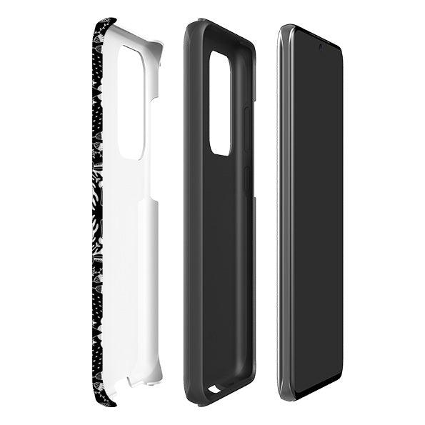 Samsung phone case-Black Magic By Mia Underwood-Product Details Raised bevel to protect screen from scratches. Impact resistant polycarbonate shell and shock absorbing inner TPU liner. Secure fit with design wrapping around side of the case and full access to ports. Compatible with Qi-standard wireless charging. Thickness 1/8 inch (3mm), weight 30g. Compatibility See drop down menu for options, please select the right case as we print to order.-Stringberry