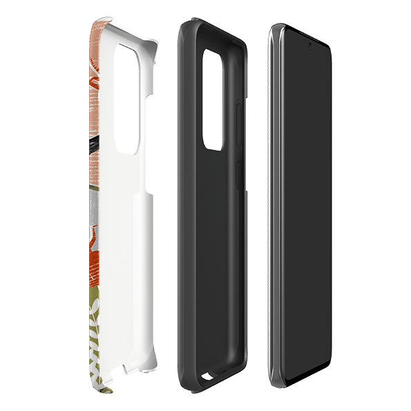 Samsung phone case-Blackbird And Ivy By Liane Payne-Product Details Raised bevel to protect screen from scratches. Impact resistant polycarbonate shell and shock absorbing inner TPU liner. Secure fit with design wrapping around side of the case and full access to ports. Compatible with Qi-standard wireless charging. Thickness 1/8 inch (3mm), weight 30g. Compatibility See drop down menu for options, please select the right case as we print to order.-Stringberry