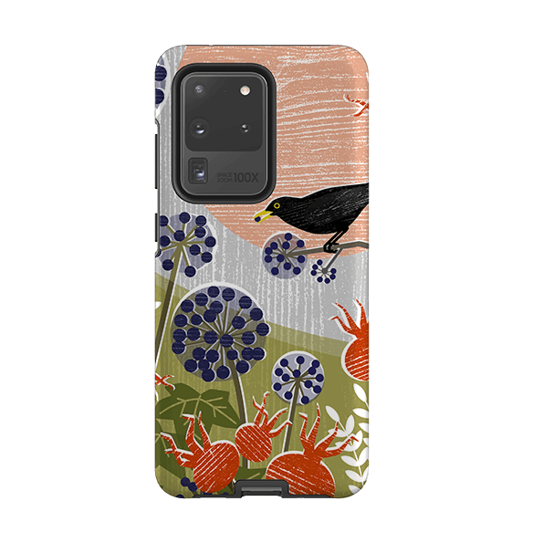 Samsung phone case-Blackbird And Ivy By Liane Payne-Product Details Raised bevel to protect screen from scratches. Impact resistant polycarbonate shell and shock absorbing inner TPU liner. Secure fit with design wrapping around side of the case and full access to ports. Compatible with Qi-standard wireless charging. Thickness 1/8 inch (3mm), weight 30g. Compatibility See drop down menu for options, please select the right case as we print to order.-Stringberry