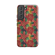 Samsung phone case-Blooms Of The Season-Product Details Raised bevel to protect screen from scratches. Impact resistant polycarbonate shell and shock absorbing inner TPU liner. Secure fit with design wrapping around side of the case and full access to ports. Compatible with Qi-standard wireless charging. Thickness 1/8 inch (3mm), weight 30g. Compatibility See drop down menu for options, please select the right case as we print to order.-Stringberry