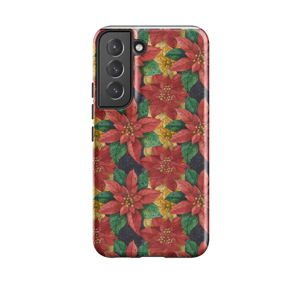 Samsung phone case-Blooms Of The Season-Product Details Raised bevel to protect screen from scratches. Impact resistant polycarbonate shell and shock absorbing inner TPU liner. Secure fit with design wrapping around side of the case and full access to ports. Compatible with Qi-standard wireless charging. Thickness 1/8 inch (3mm), weight 30g. Compatibility See drop down menu for options, please select the right case as we print to order.-Stringberry