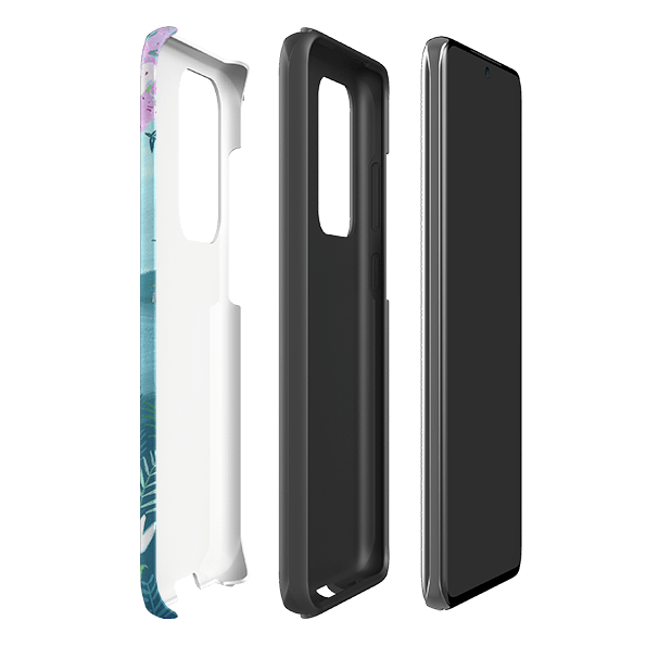 Samsung phone case-Blossom Tree By Mary Stubberfield-Product Details Raised bevel to protect screen from scratches. Impact resistant polycarbonate shell and shock absorbing inner TPU liner. Secure fit with design wrapping around side of the case and full access to ports. Compatible with Qi-standard wireless charging. Thickness 1/8 inch (3mm), weight 30g. Compatibility See drop down menu for options, please select the right case as we print to order.-Stringberry