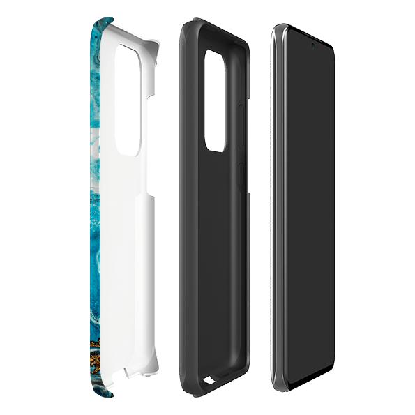 Samsung phone case-Blue Royal-Product Details Raised bevel to protect screen from scratches. Impact resistant polycarbonate shell and shock absorbing inner TPU liner. Secure fit with design wrapping around side of the case and full access to ports. Compatible with Qi-standard wireless charging. Thickness 1/8 inch (3mm), weight 30g. Compatibility See drop down menu for options, please select the right case as we print to order.-Stringberry