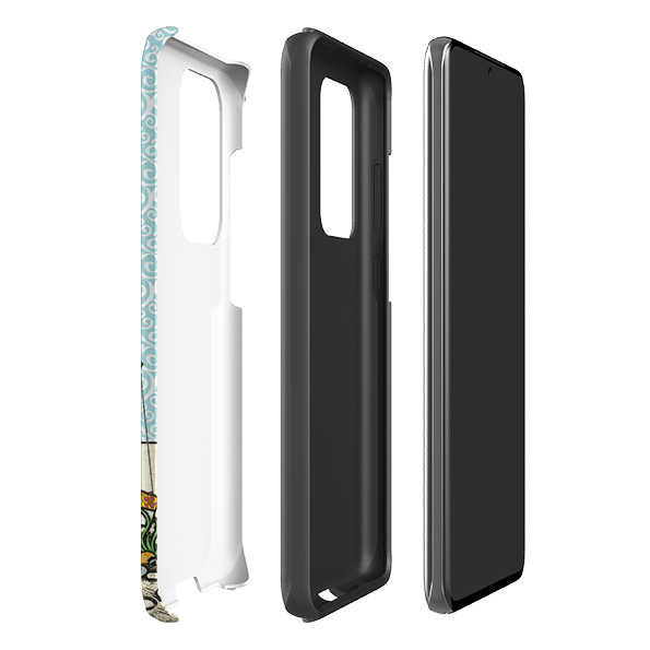 Samsung phone case-Boats At Rest By Amelia Bowman-Product Details Raised bevel to protect screen from scratches. Impact resistant polycarbonate shell and shock absorbing inner TPU liner. Secure fit with design wrapping around side of the case and full access to ports. Compatible with Qi-standard wireless charging. Thickness 1/8 inch (3mm), weight 30g. Compatibility See drop down menu for options, please select the right case as we print to order.-Stringberry
