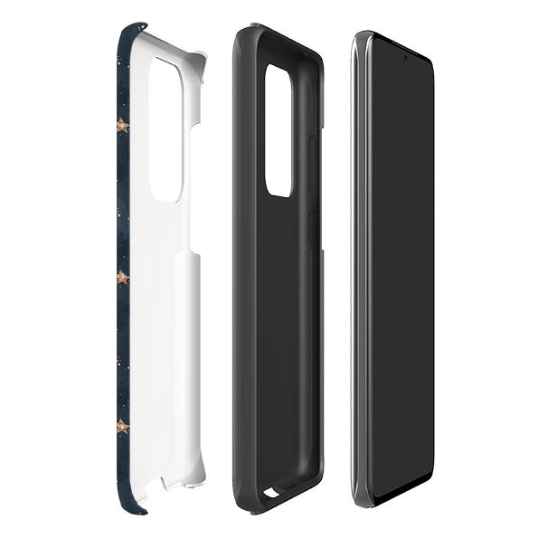Samsung phone case-Bode Galaxy-Product Details Raised bevel to protect screen from scratches. Impact resistant polycarbonate shell and shock absorbing inner TPU liner. Secure fit with design wrapping around side of the case and full access to ports. Compatible with Qi-standard wireless charging. Thickness 1/8 inch (3mm), weight 30g. Compatibility See drop down menu for options, please select the right case as we print to order.-Stringberry