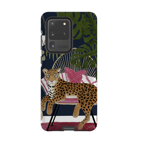 Samsung phone case-Boho Leopard By Bex Parkin-Product Details Raised bevel to protect screen from scratches. Impact resistant polycarbonate shell and shock absorbing inner TPU liner. Secure fit with design wrapping around side of the case and full access to ports. Compatible with Qi-standard wireless charging. Thickness 1/8 inch (3mm), weight 30g. Compatibility See drop down menu for options, please select the right case as we print to order.-Stringberry