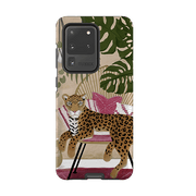 Samsung phone case-Boho Leopard Cream By Bex Parkin-Product Details Raised bevel to protect screen from scratches. Impact resistant polycarbonate shell and shock absorbing inner TPU liner. Secure fit with design wrapping around side of the case and full access to ports. Compatible with Qi-standard wireless charging. Thickness 1/8 inch (3mm), weight 30g. Compatibility See drop down menu for options, please select the right case as we print to order.-Stringberry