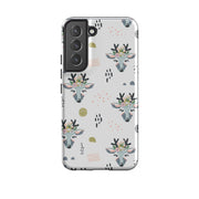 Samsung phone case-Boho Xmas-Product Details Raised bevel to protect screen from scratches. Impact resistant polycarbonate shell and shock absorbing inner TPU liner. Secure fit with design wrapping around side of the case and full access to ports. Compatible with Qi-standard wireless charging. Thickness 1/8 inch (3mm), weight 30g. Compatibility See drop down menu for options, please select the right case as we print to order.-Stringberry
