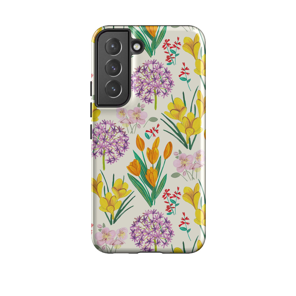 Samsung phone case-Botanical By Caroline Bonne Muller-Product Details Raised bevel to protect screen from scratches. Impact resistant polycarbonate shell and shock absorbing inner TPU liner. Secure fit with design wrapping around side of the case and full access to ports. Compatible with Qi-standard wireless charging. Thickness 1/8 inch (3mm), weight 30g. Compatibility See drop down menu for options, please select the right case as we print to order.-Stringberry