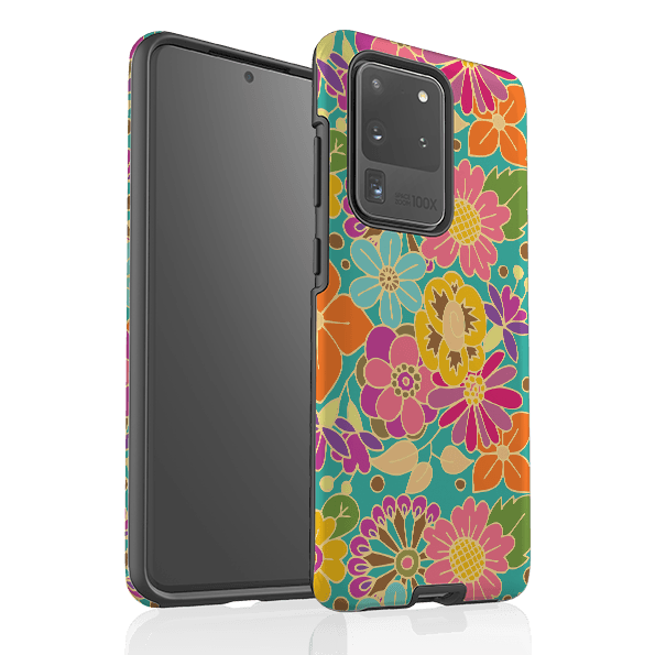 Samsung phone case-Bouquet By Amelia Bowman-Product Details Raised bevel to protect screen from scratches. Impact resistant polycarbonate shell and shock absorbing inner TPU liner. Secure fit with design wrapping around side of the case and full access to ports. Compatible with Qi-standard wireless charging. Thickness 1/8 inch (3mm), weight 30g. Compatibility See drop down menu for options, please select the right case as we print to order.-Stringberry