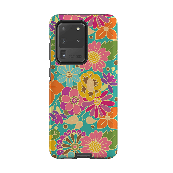 Samsung phone case-Bouquet By Amelia Bowman-Product Details Raised bevel to protect screen from scratches. Impact resistant polycarbonate shell and shock absorbing inner TPU liner. Secure fit with design wrapping around side of the case and full access to ports. Compatible with Qi-standard wireless charging. Thickness 1/8 inch (3mm), weight 30g. Compatibility See drop down menu for options, please select the right case as we print to order.-Stringberry
