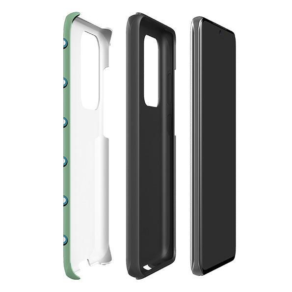 Samsung phone case-Bubbles By Cressida Bell-Product Details Raised bevel to protect screen from scratches. Impact resistant polycarbonate shell and shock absorbing inner TPU liner. Secure fit with design wrapping around side of the case and full access to ports. Compatible with Qi-standard wireless charging. Thickness 1/8 inch (3mm), weight 30g. Compatibility See drop down menu for options, please select the right case as we print to order.-Stringberry