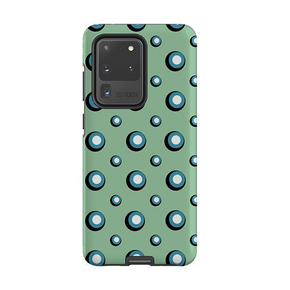 Samsung phone case-Bubbles By Cressida Bell-Product Details Raised bevel to protect screen from scratches. Impact resistant polycarbonate shell and shock absorbing inner TPU liner. Secure fit with design wrapping around side of the case and full access to ports. Compatible with Qi-standard wireless charging. Thickness 1/8 inch (3mm), weight 30g. Compatibility See drop down menu for options, please select the right case as we print to order.-Stringberry