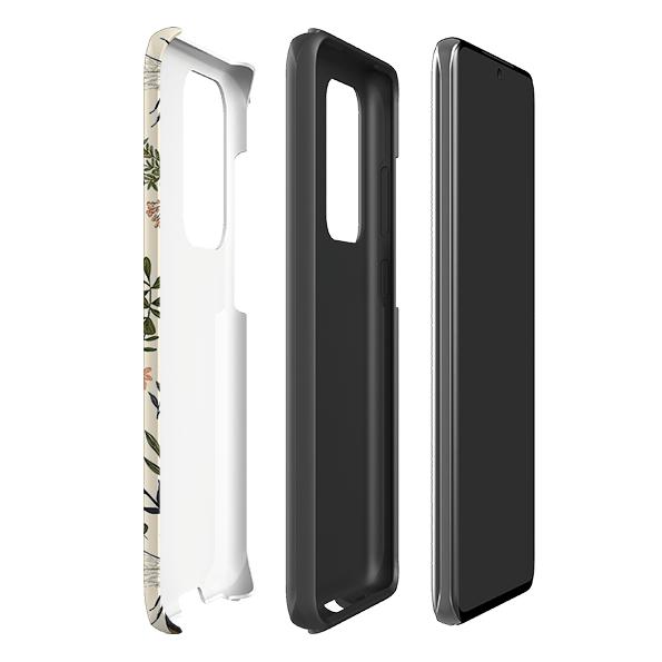 Samsung phone case-Bumble By Jade Mosinski-Product Details Raised bevel to protect screen from scratches. Impact resistant polycarbonate shell and shock absorbing inner TPU liner. Secure fit with design wrapping around side of the case and full access to ports. Compatible with Qi-standard wireless charging. Thickness 1/8 inch (3mm), weight 30g. Compatibility See drop down menu for options, please select the right case as we print to order.-Stringberry