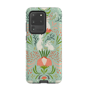 Samsung phone case-Bunny By Katherine Quinn-Product Details Raised bevel to protect screen from scratches. Impact resistant polycarbonate shell and shock absorbing inner TPU liner. Secure fit with design wrapping around side of the case and full access to ports. Compatible with Qi-standard wireless charging. Thickness 1/8 inch (3mm), weight 30g. Compatibility See drop down menu for options, please select the right case as we print to order.-Stringberry